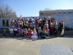 Group shot! Sting... where are you? I'm surrounded by Fairy Tail! Fro agrees!